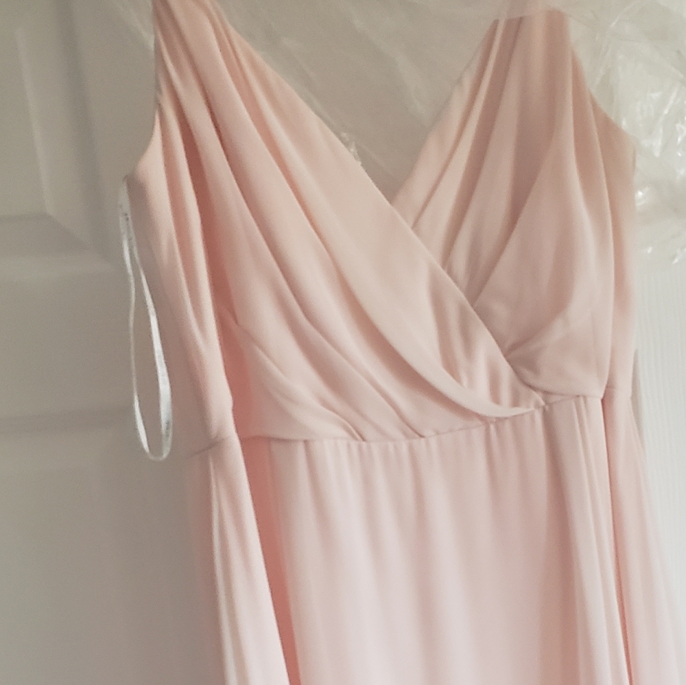 Levkoff Blush Formal Bridesmaid Gown